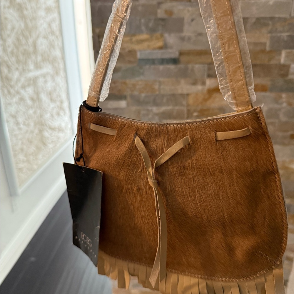 BCBG mini purse hair on hide Y2K vintage /NWT